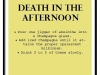 RICETTA DEATH IN THE AFTERNOON